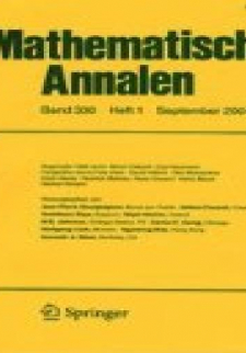 Cover: Mathematische Annalen