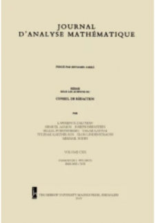 Cover:Journal d'Analyse Mathématique 