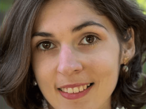 Marie Hélène Tomé smiles at the camera