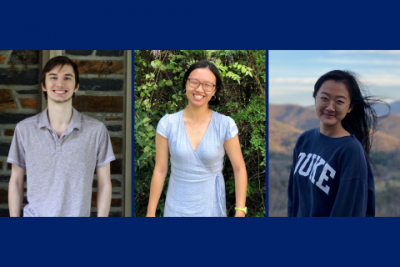 The 2021 Faculty Scholars: Three Undergraduates Showing an Exceptional Research Record 