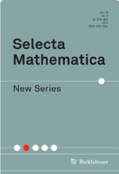 Selecta Mathematica New Series
