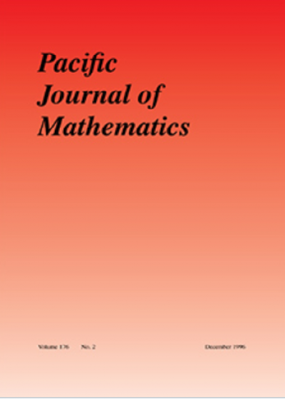 Pacific Journal of Mathematics