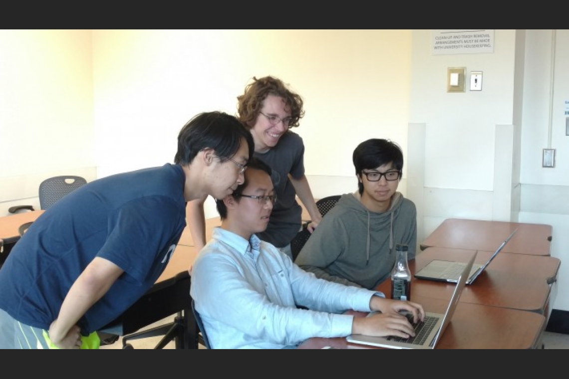 participants at laptop